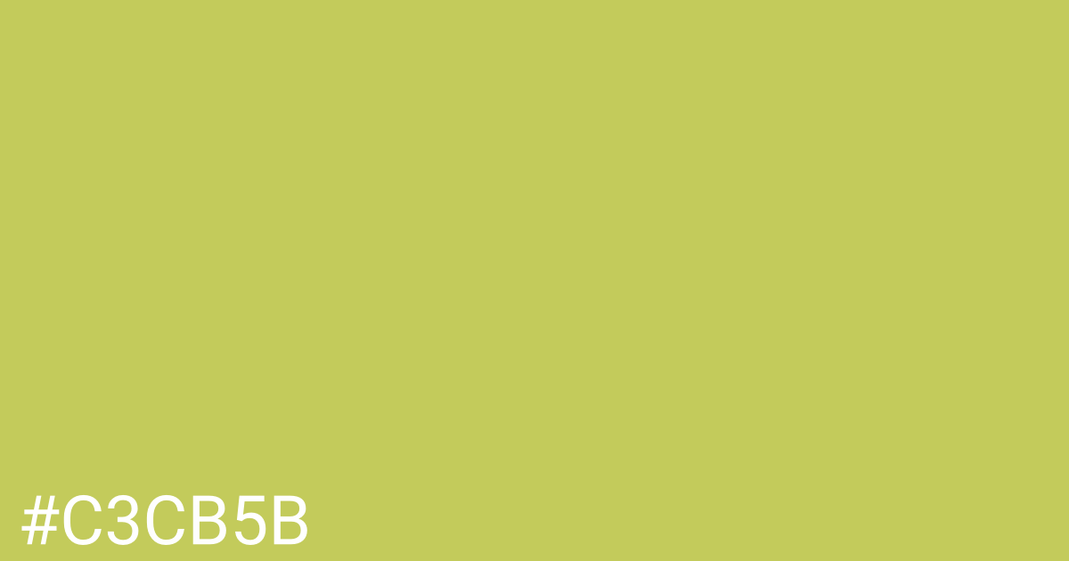 Hex color #c3cb5b graphic