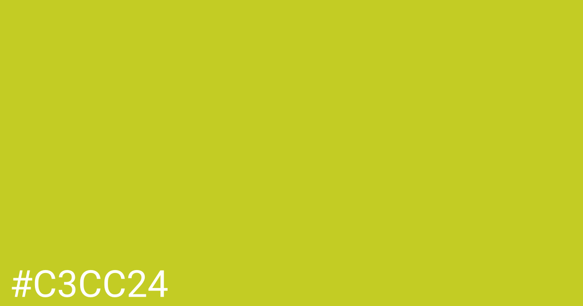 Hex color #c3cc24 graphic