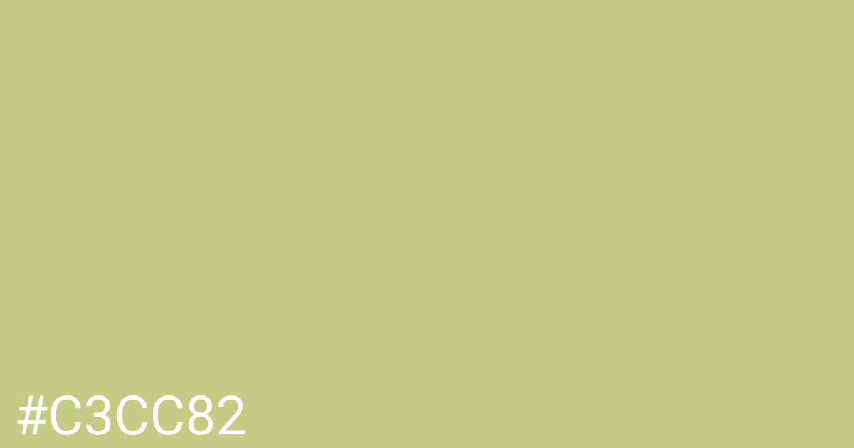 Hex color #c3cc82 graphic