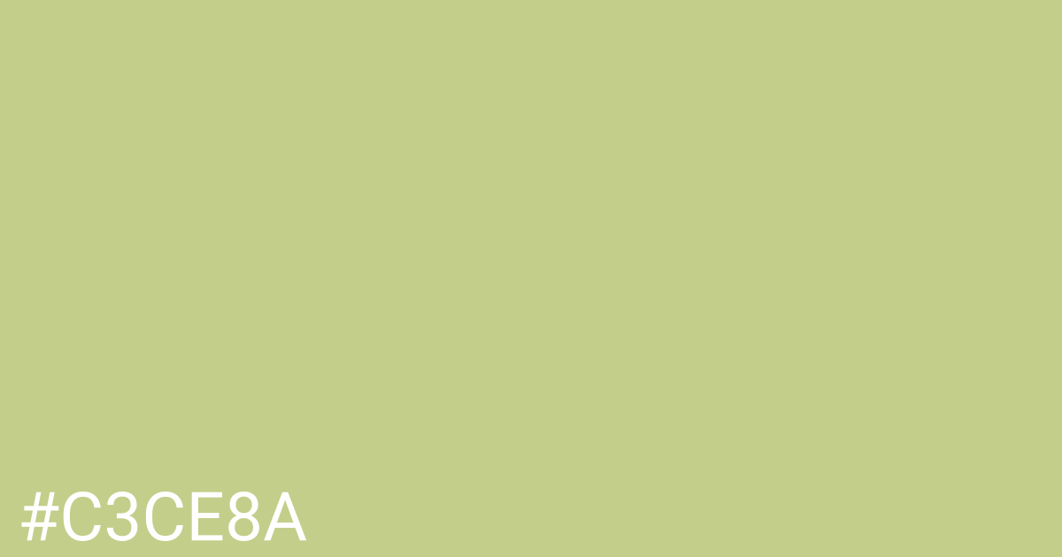 Hex color #c3ce8a graphic