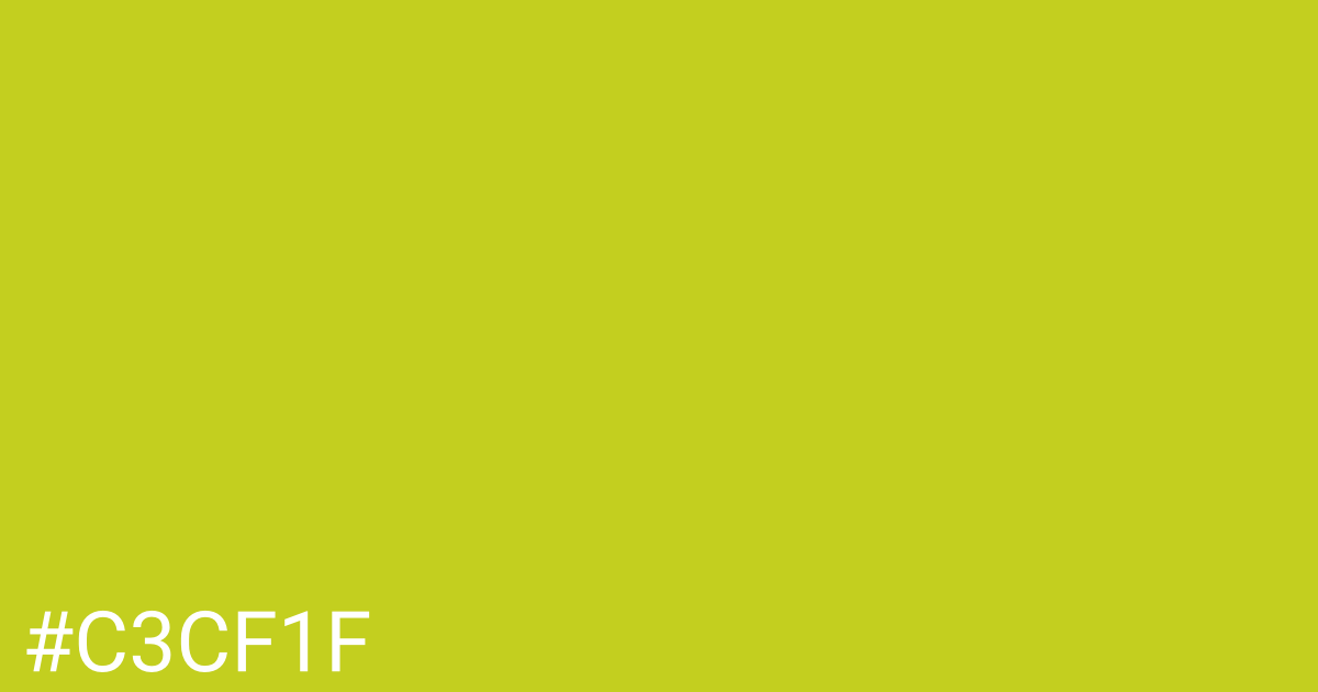 Hex color #c3cf1f graphic