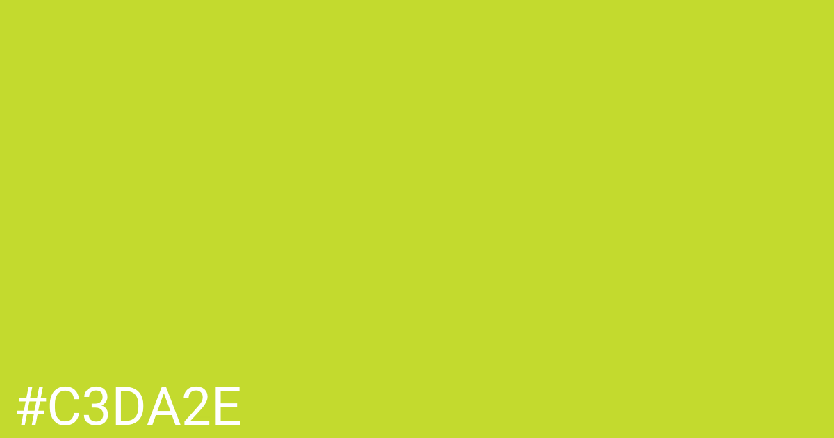 Hex color #c3da2e graphic