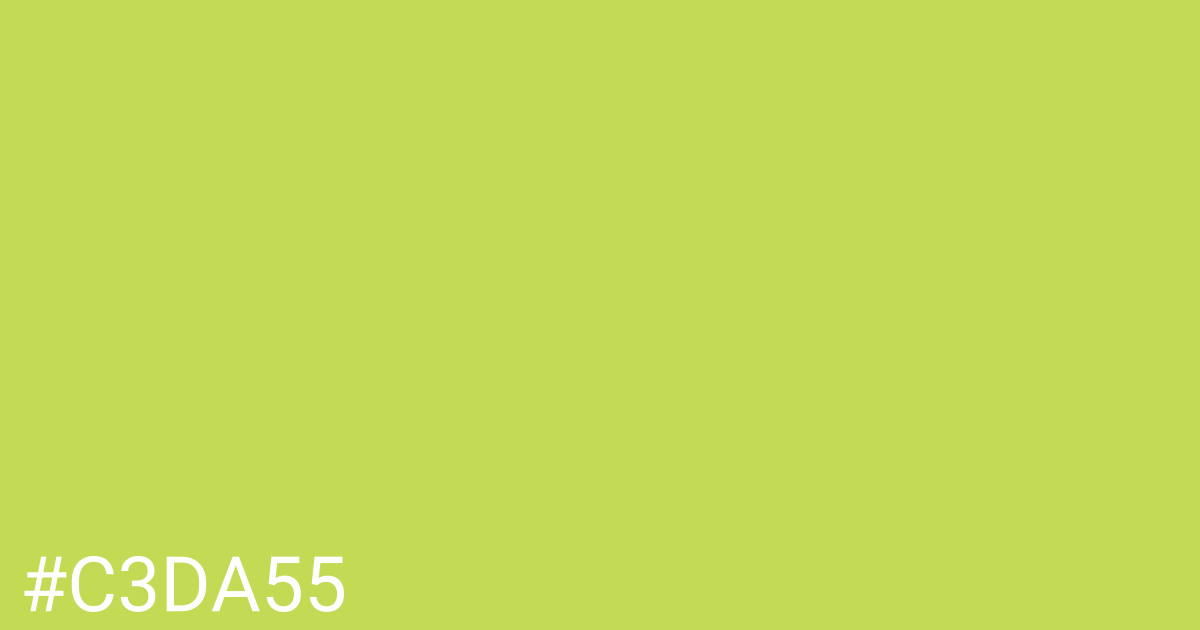 Hex color #c3da55 graphic