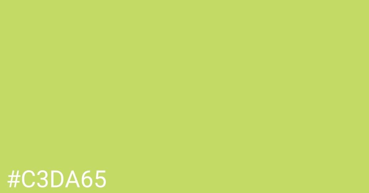 Hex color #c3da65 graphic