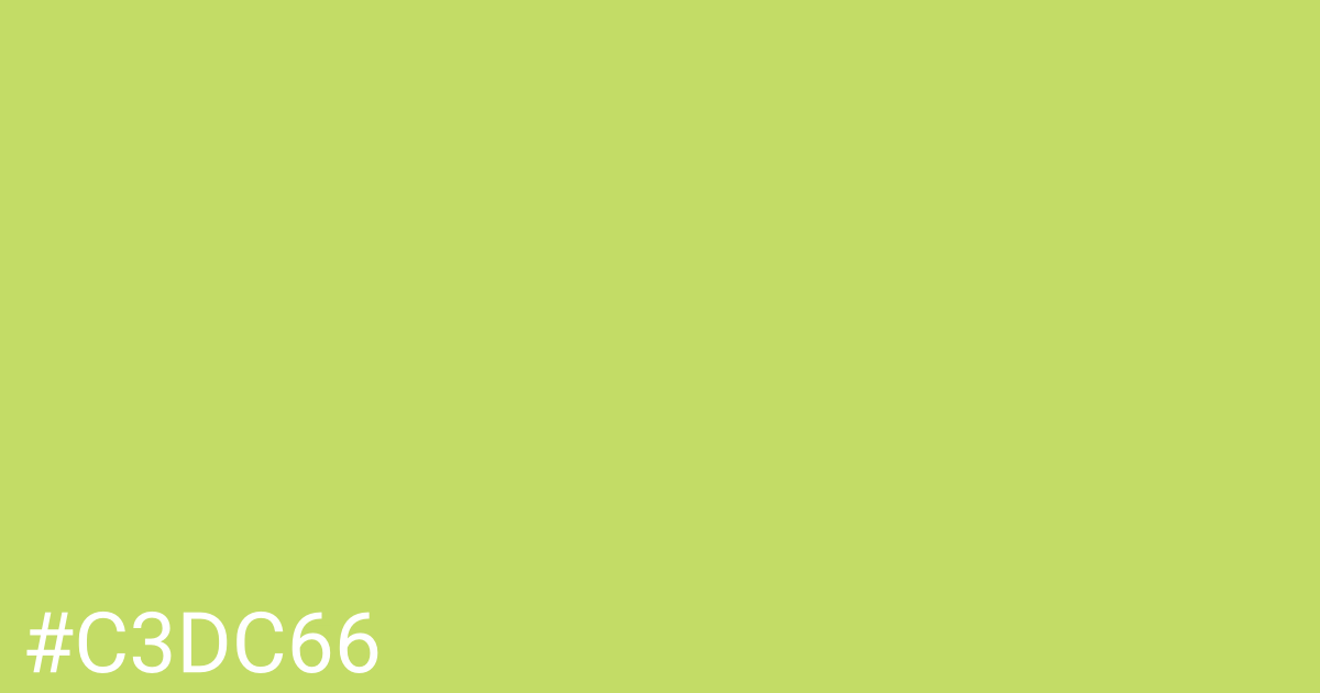 Hex color #c3dc66 graphic