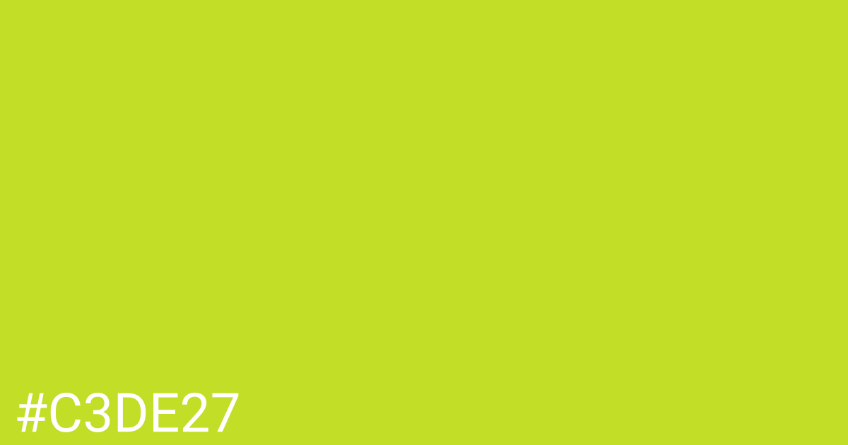 Hex color #c3de27 graphic