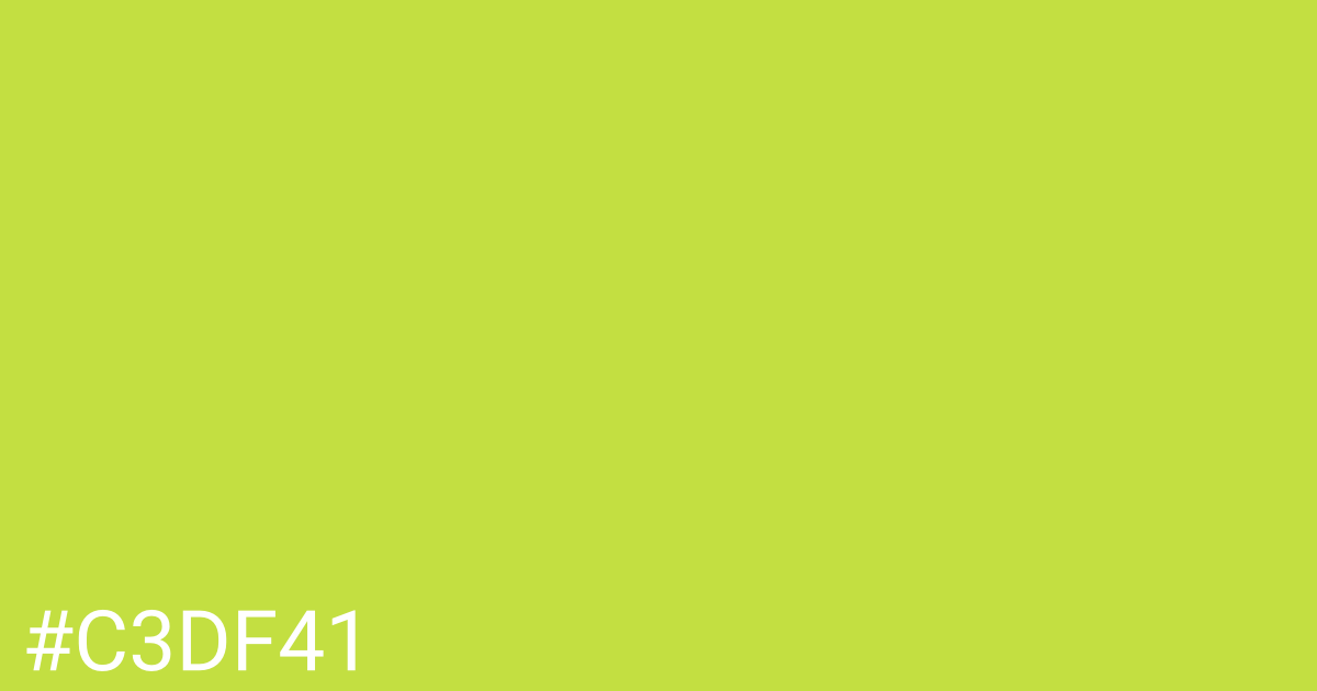 Hex color #c3df41 graphic