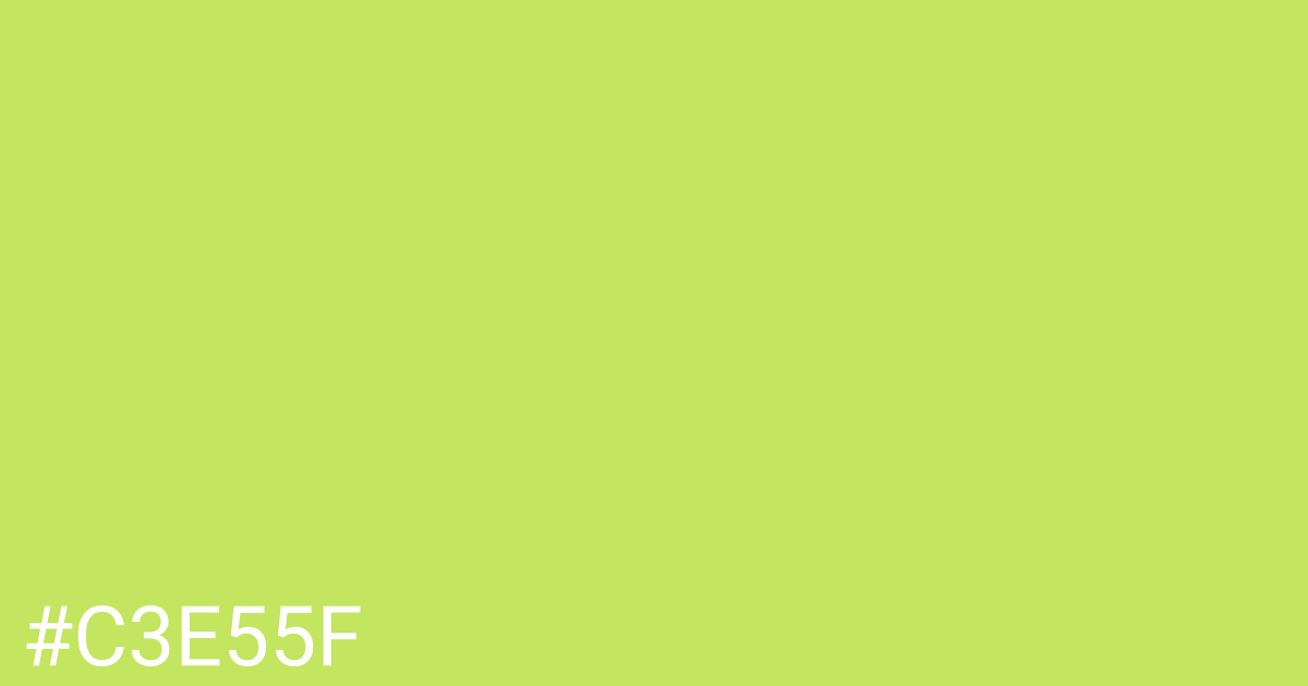 Hex color #c3e55f graphic