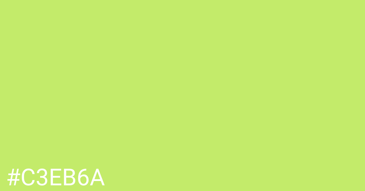 Hex color #c3eb6a graphic