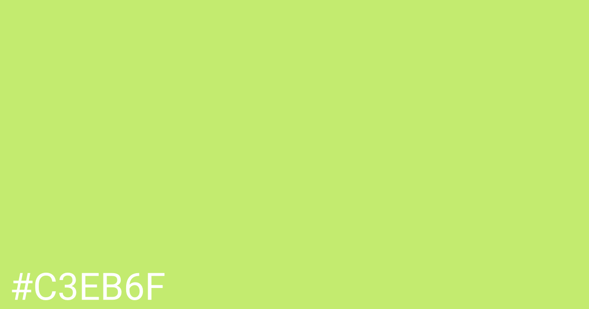 Hex color #c3eb6f graphic