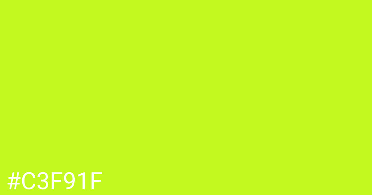 Hex color #c3f91f graphic