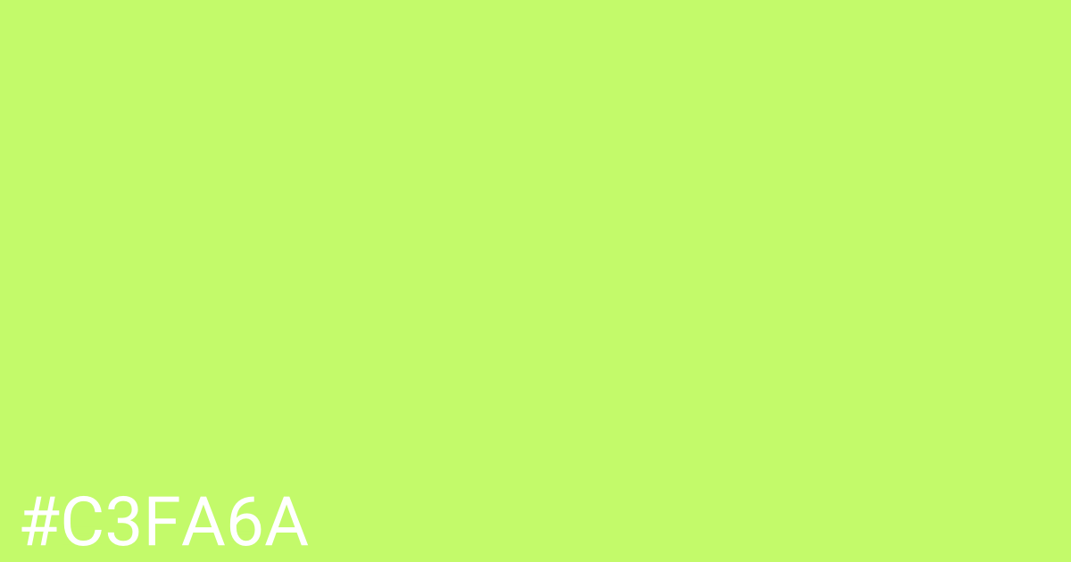 Hex color #c3fa6a graphic