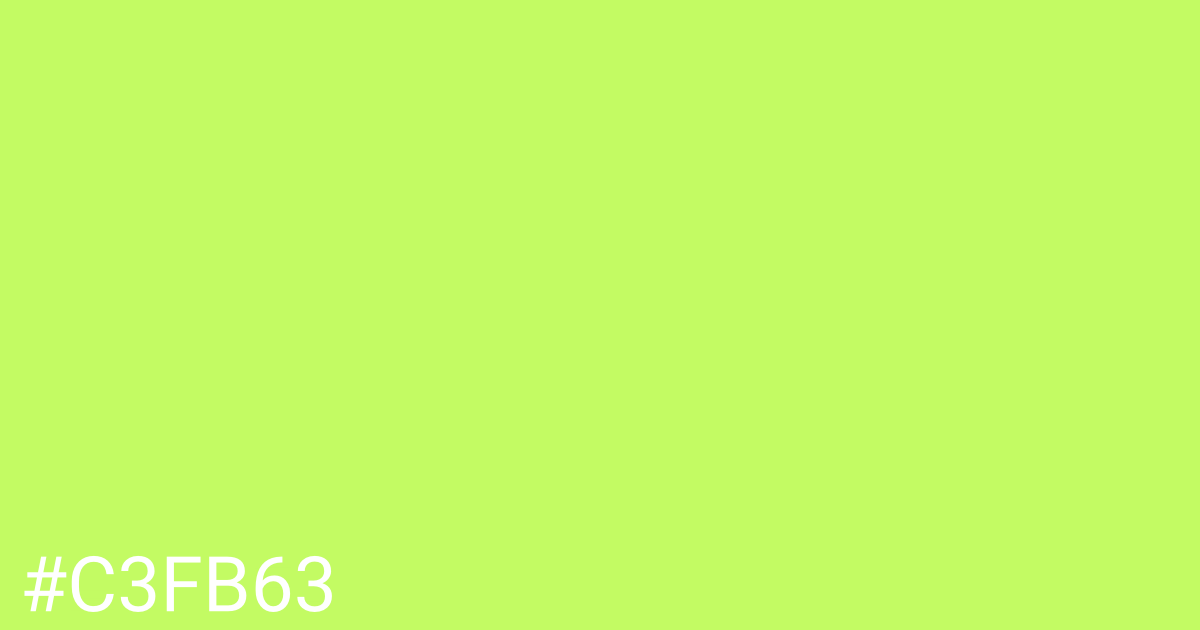 Hex color #c3fb63 graphic