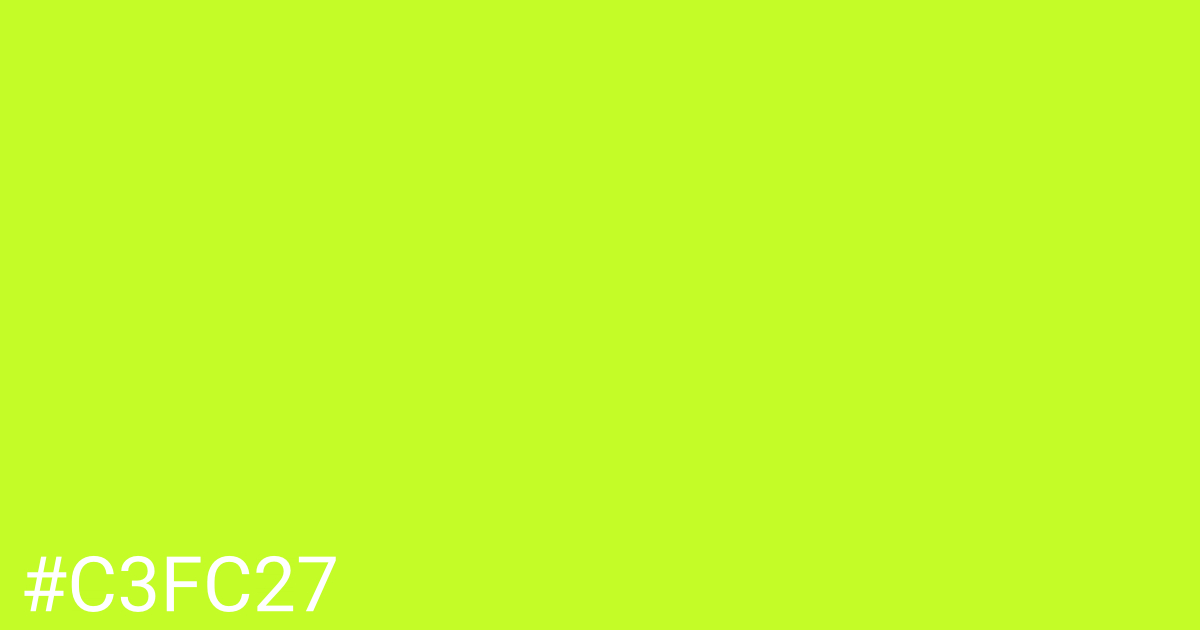 Hex color #c3fc27 graphic