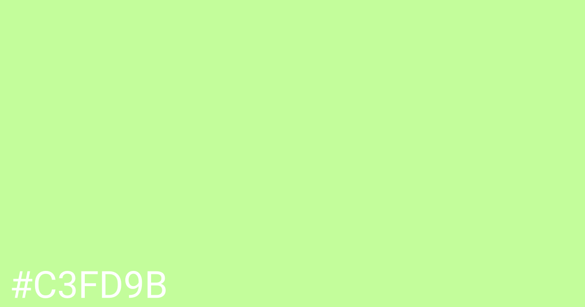 Hex color #c3fd9b graphic