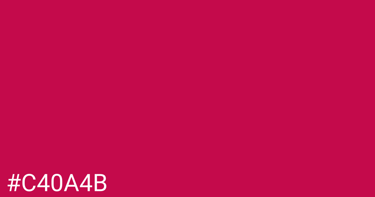 Hex color #c40a4b graphic