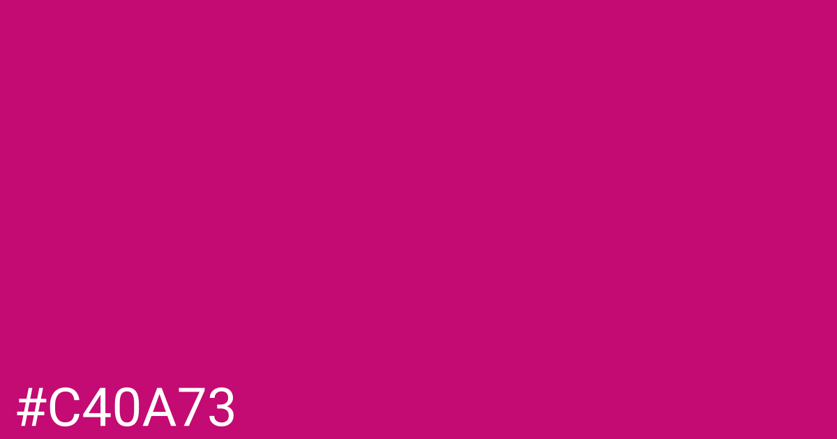 Hex color #c40a73 graphic
