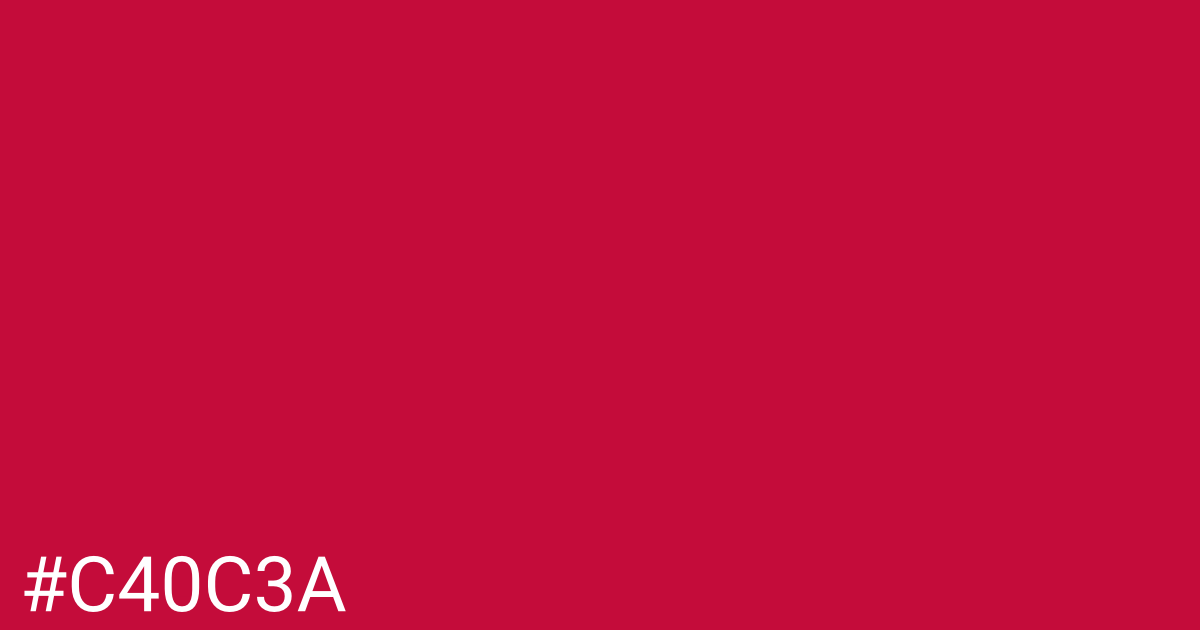 Hex color #c40c3a graphic