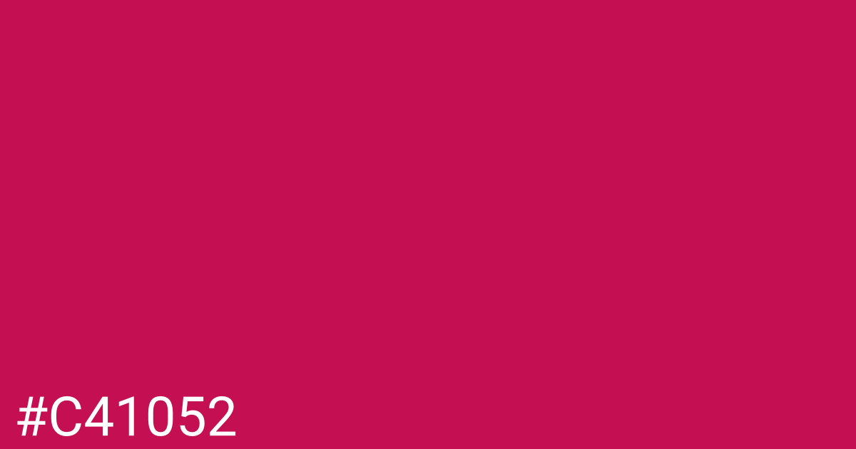 Hex color #c41052 graphic