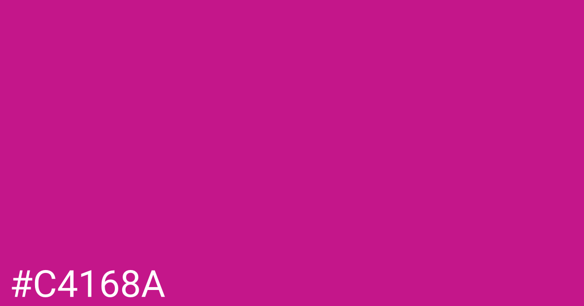 Hex color #c4168a graphic