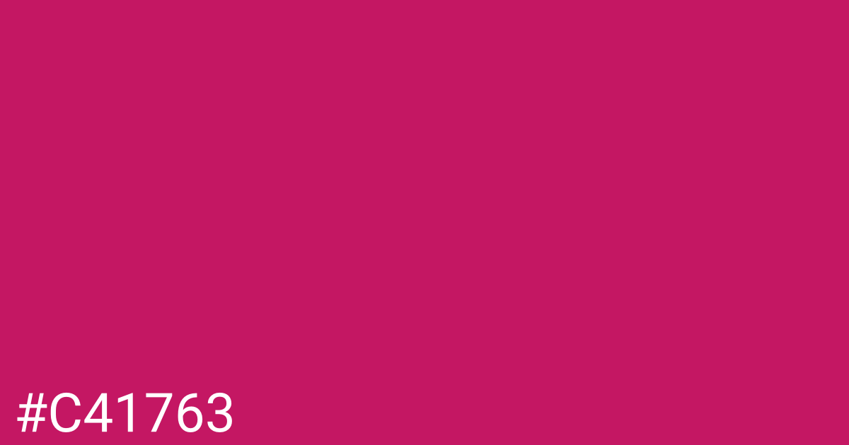 Hex color #c41763 graphic