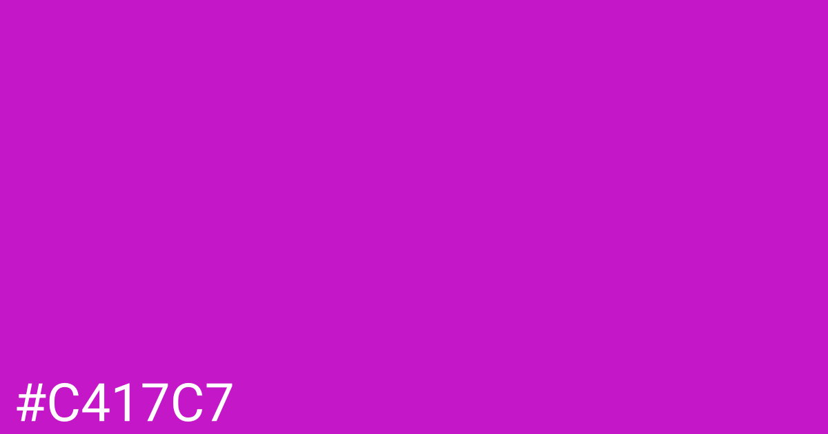 Hex color #c417c7 graphic