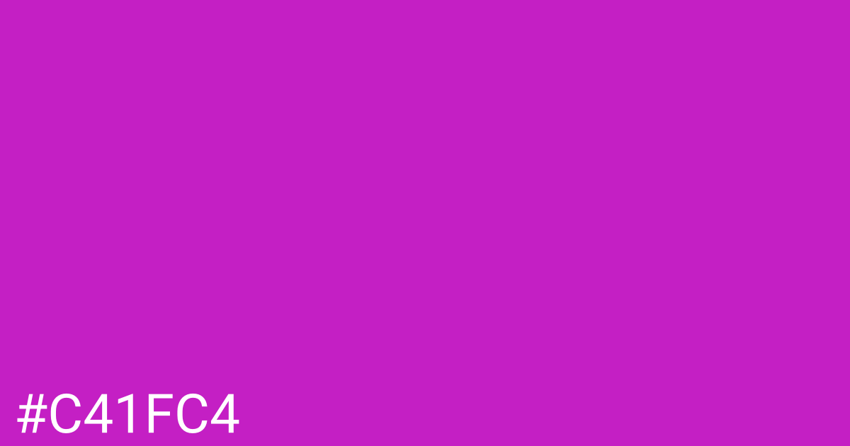 Hex color #c41fc4 graphic