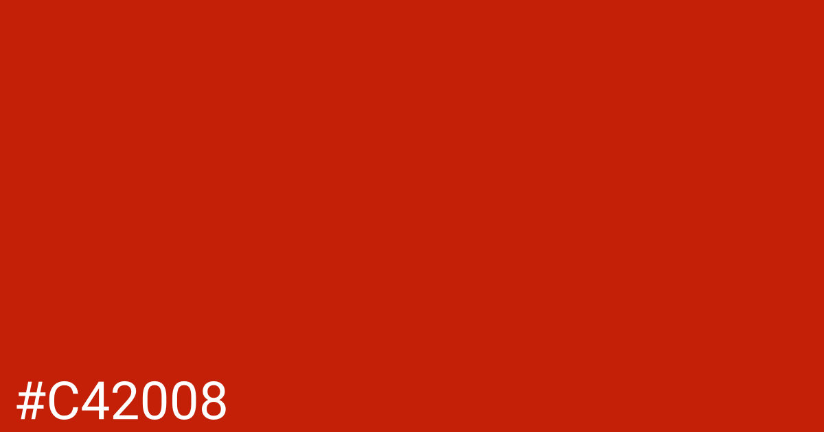 Hex color #c42008 graphic