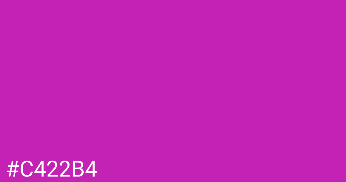 Hex color #c422b4 graphic