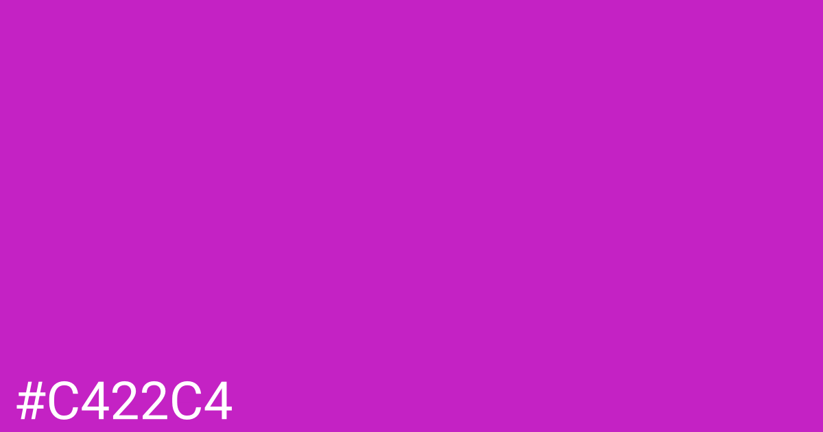 Hex color #c422c4 graphic