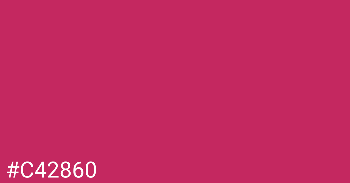 Hex color #c42860 graphic
