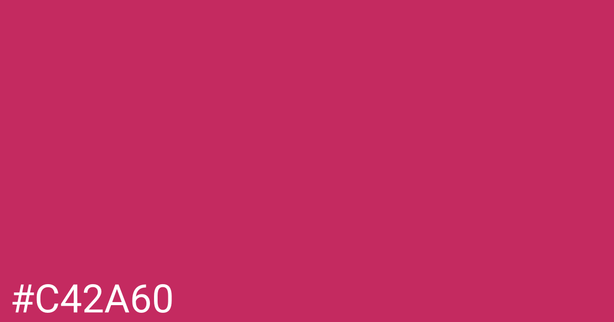 Hex color #c42a60 graphic