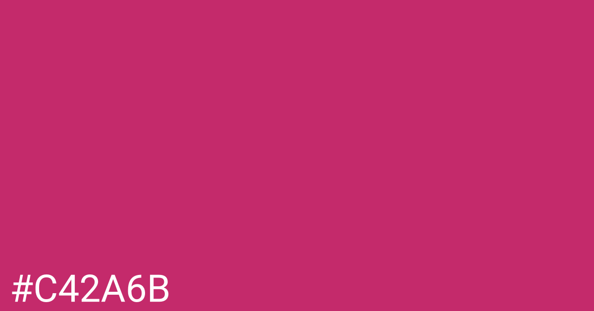 Hex color #c42a6b graphic