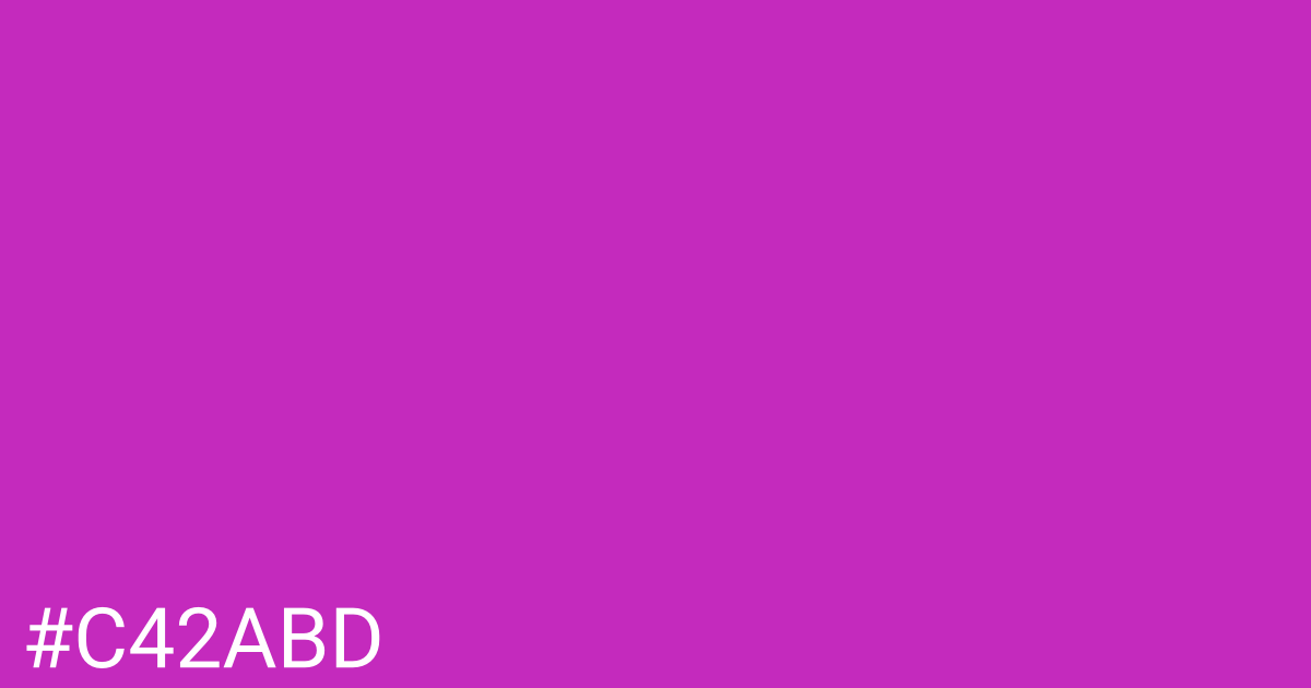 Hex color #c42abd graphic