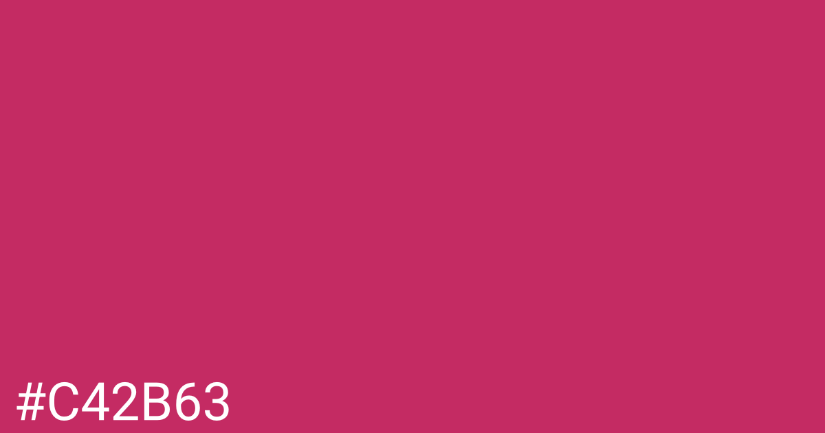 Hex color #c42b63 graphic