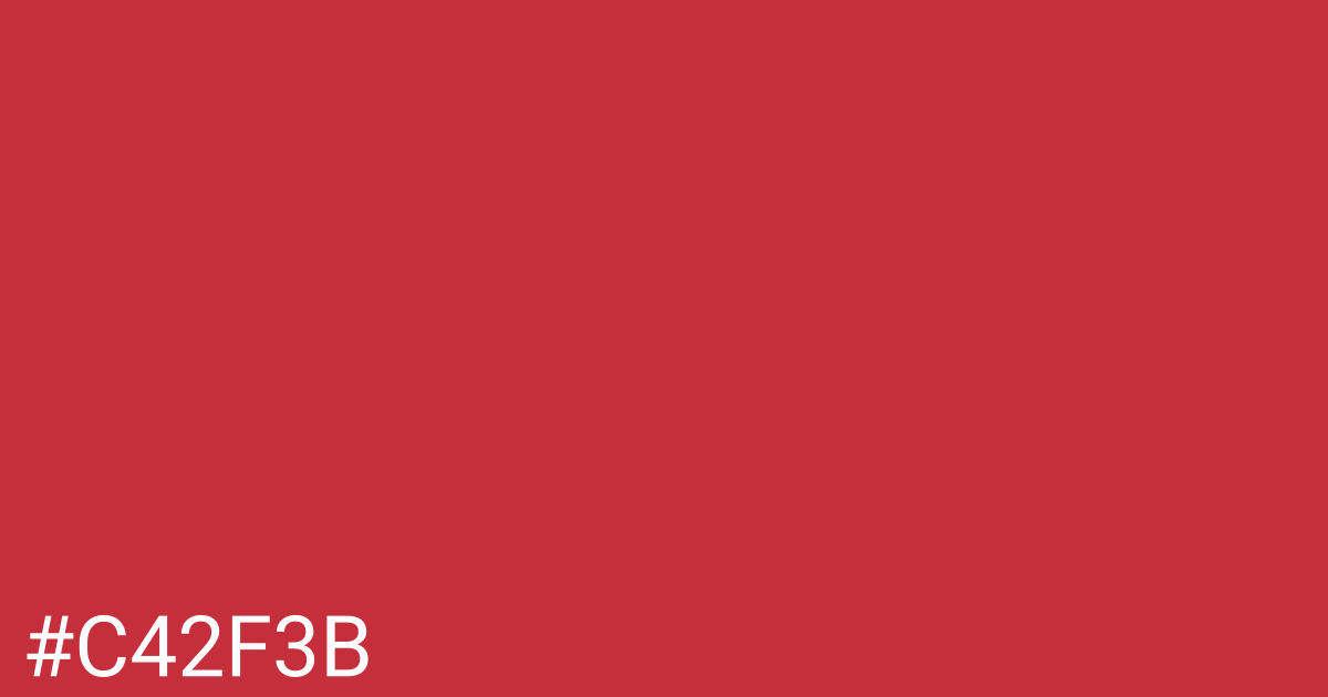 Hex color #c42f3b graphic