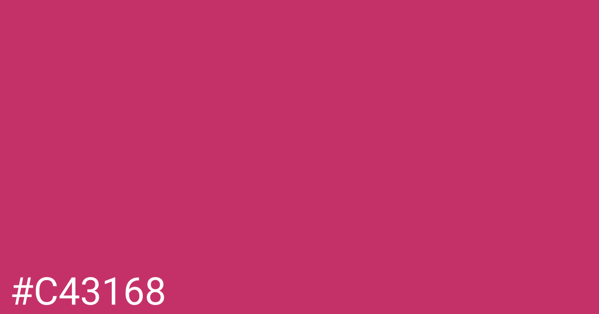 Hex color #c43168 graphic
