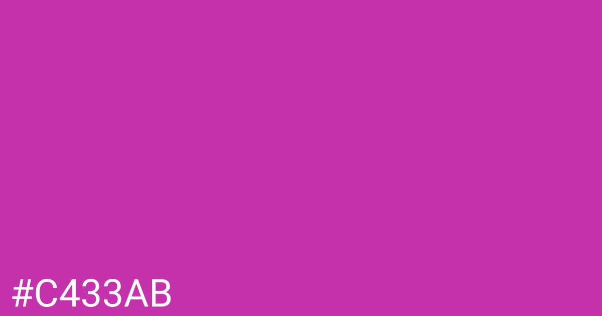 Hex color #c433ab graphic
