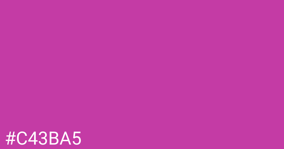 Hex color #c43ba5 graphic