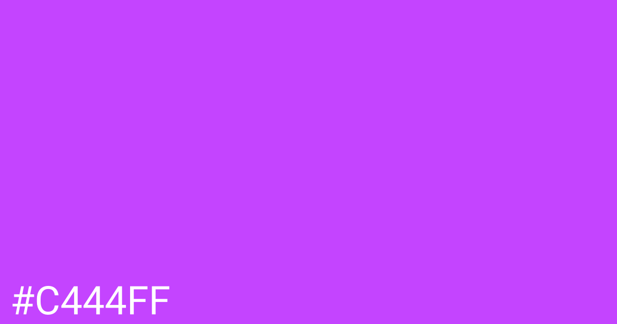 Hex color #c444ff graphic