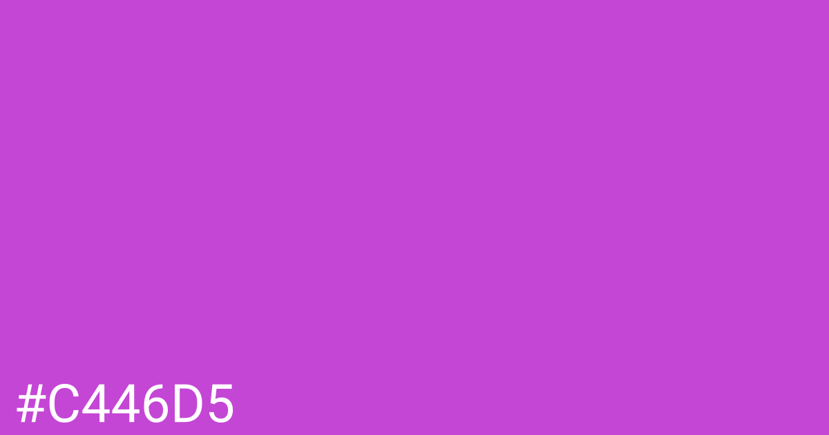 Hex color #c446d5 graphic