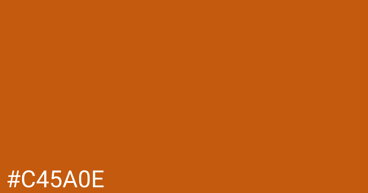 Hex color #c45a0e graphic