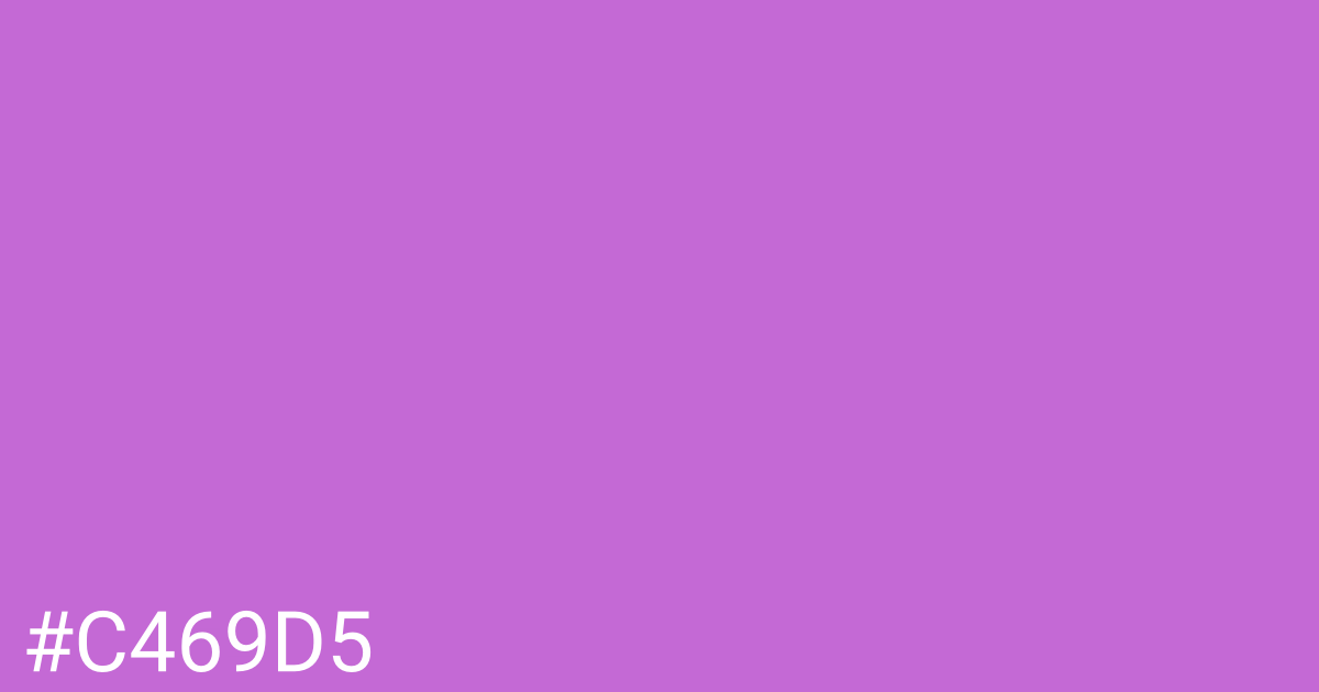 Hex color #c469d5 graphic