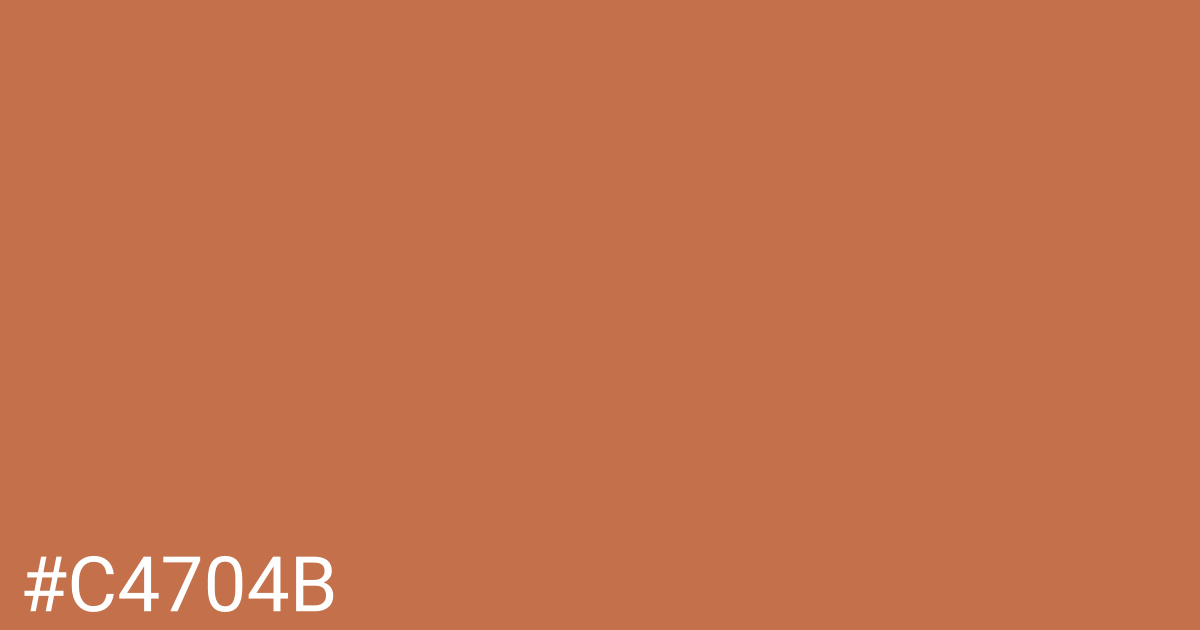 Hex color #c4704b graphic