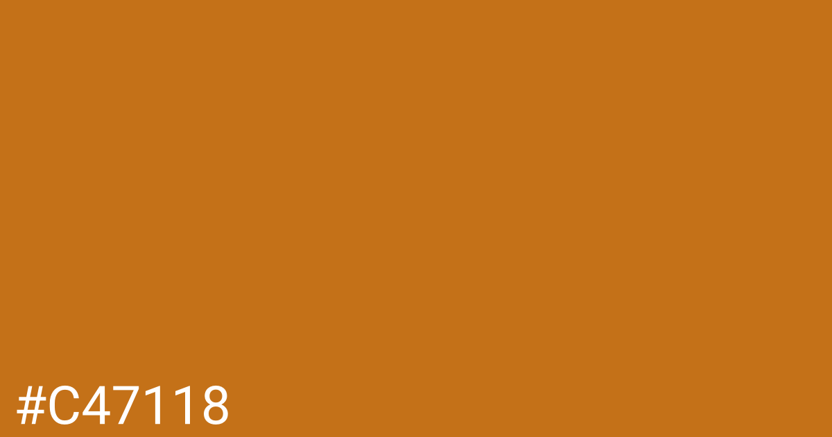 Hex color #c47118 graphic