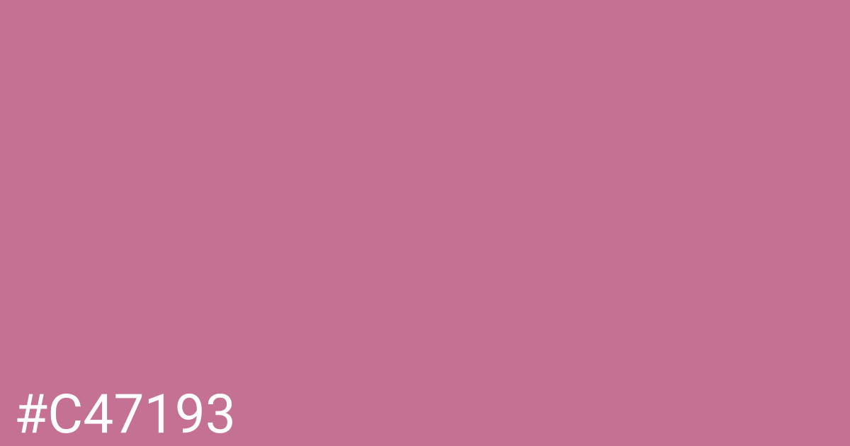 Hex color #c47193 graphic
