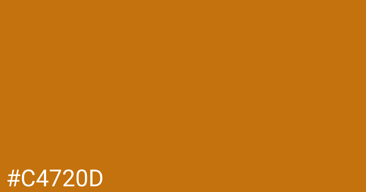 Hex color #c4720d graphic