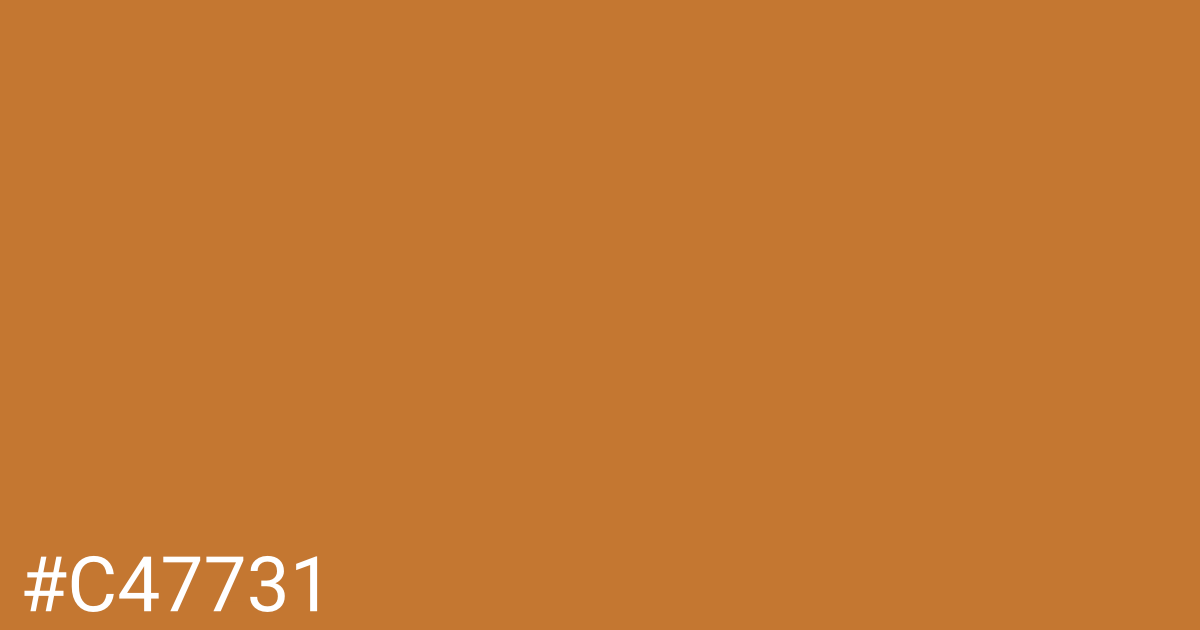 Hex color #c47731 graphic