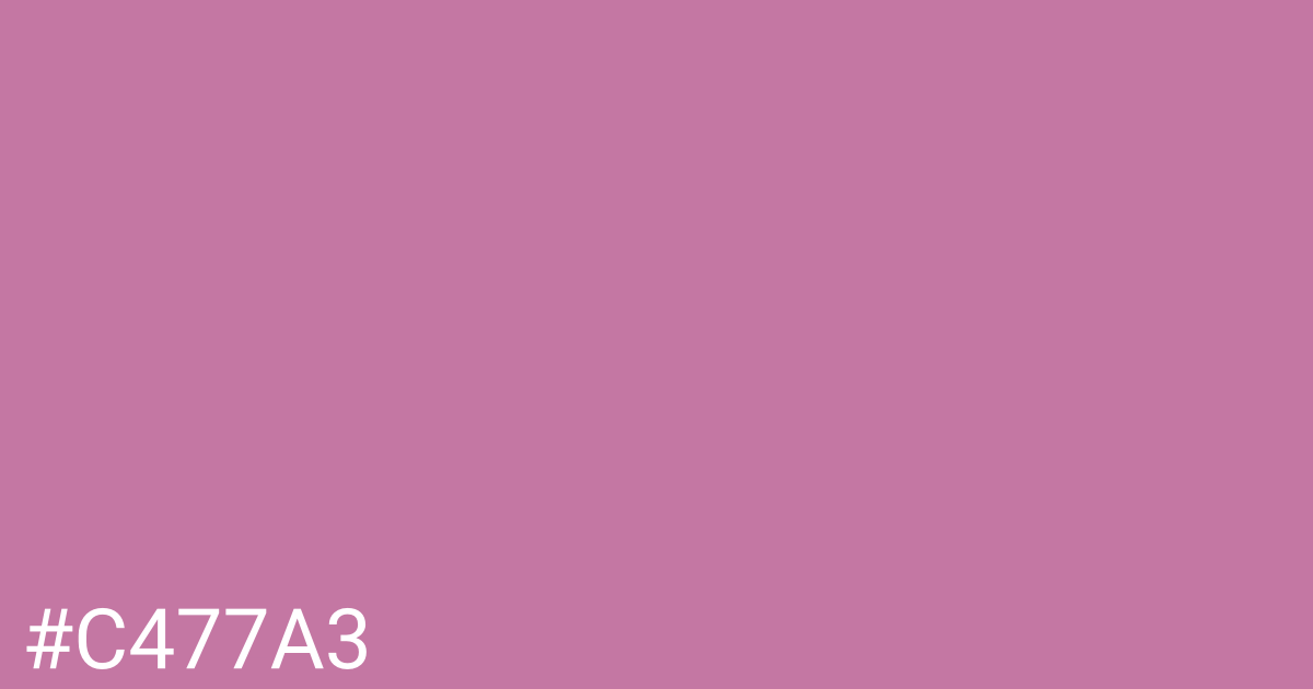 Hex color #c477a3 graphic