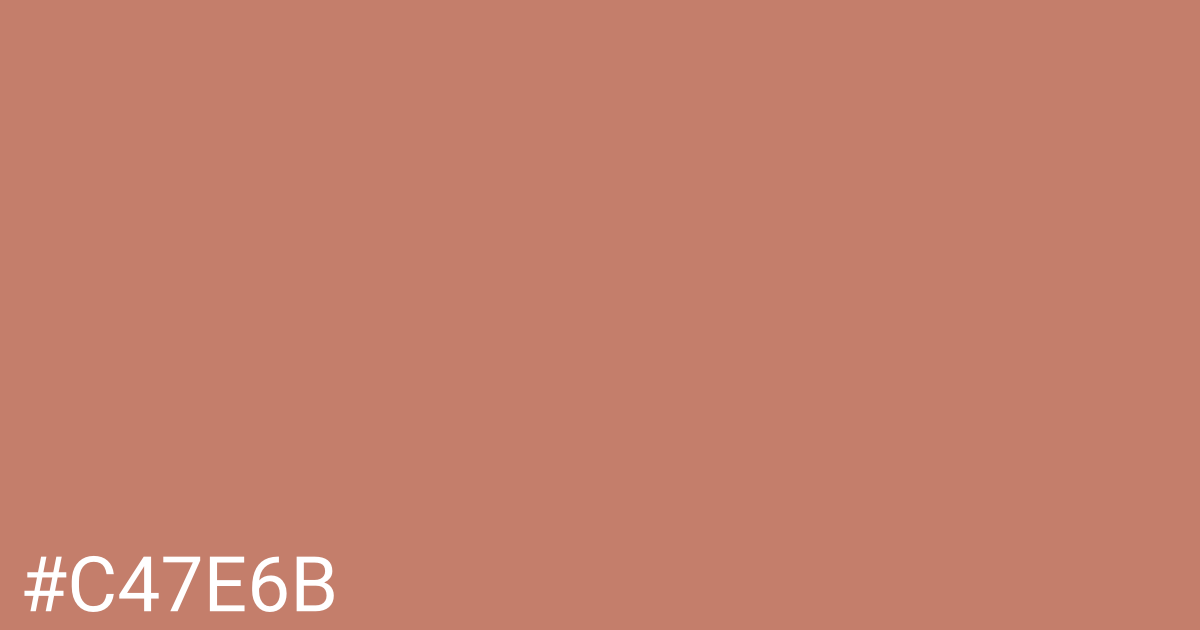 Hex color #c47e6b graphic